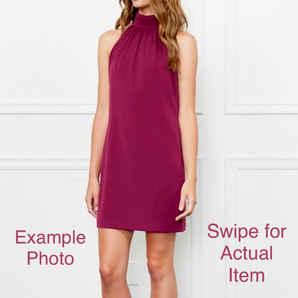 Rachel Zoe High Neck Shiley Dress (Boysenberry, 8) - Picture 13 of 14